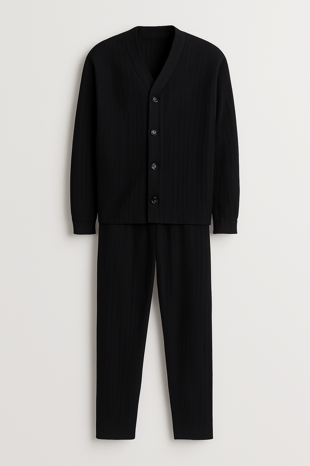 Mason | Men's Lounge Set – Comfortable Long Sleeve Shirt & Elastic Waist Pants – Stylish Loungewear