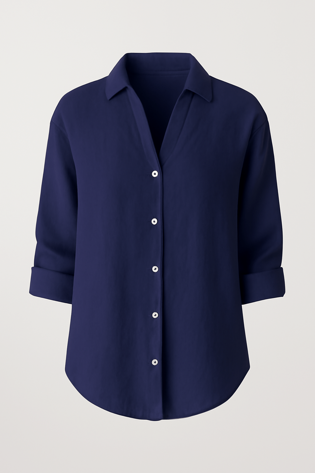 Camelia | Women's Linen Button-Up Shirt – Relaxed Fit – Long Sleeve & Adjustable Cuffs