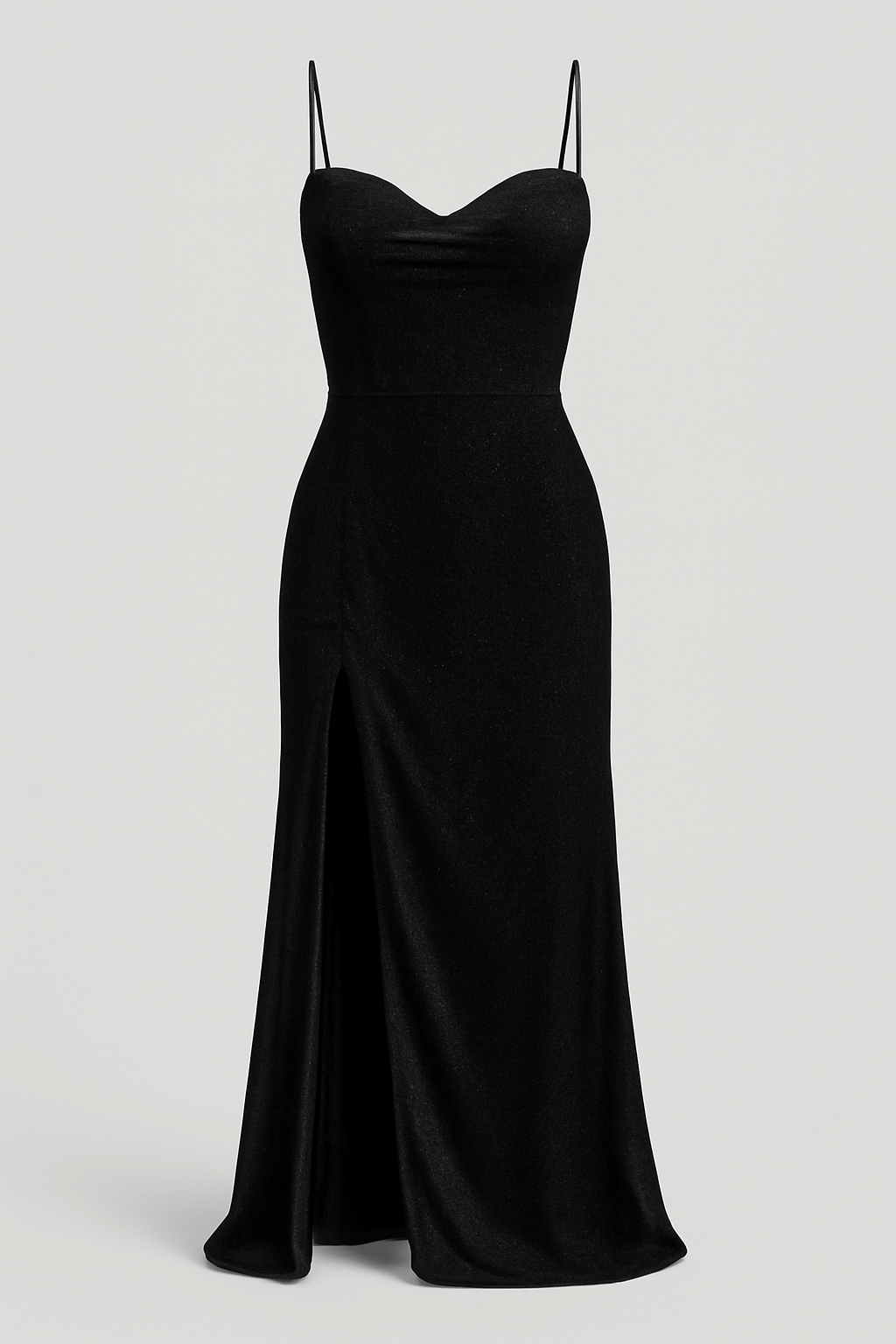 Nelly | Women's Evening Gown – Embellished Sweetheart Neckline – High Slit & Elegant Design