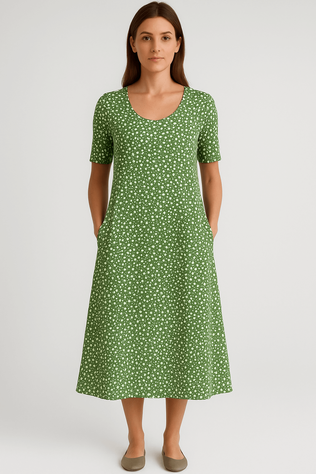 Belle | Women's Summer V-Neck Maxi Dress – Lightweight & Flowy Casual Style