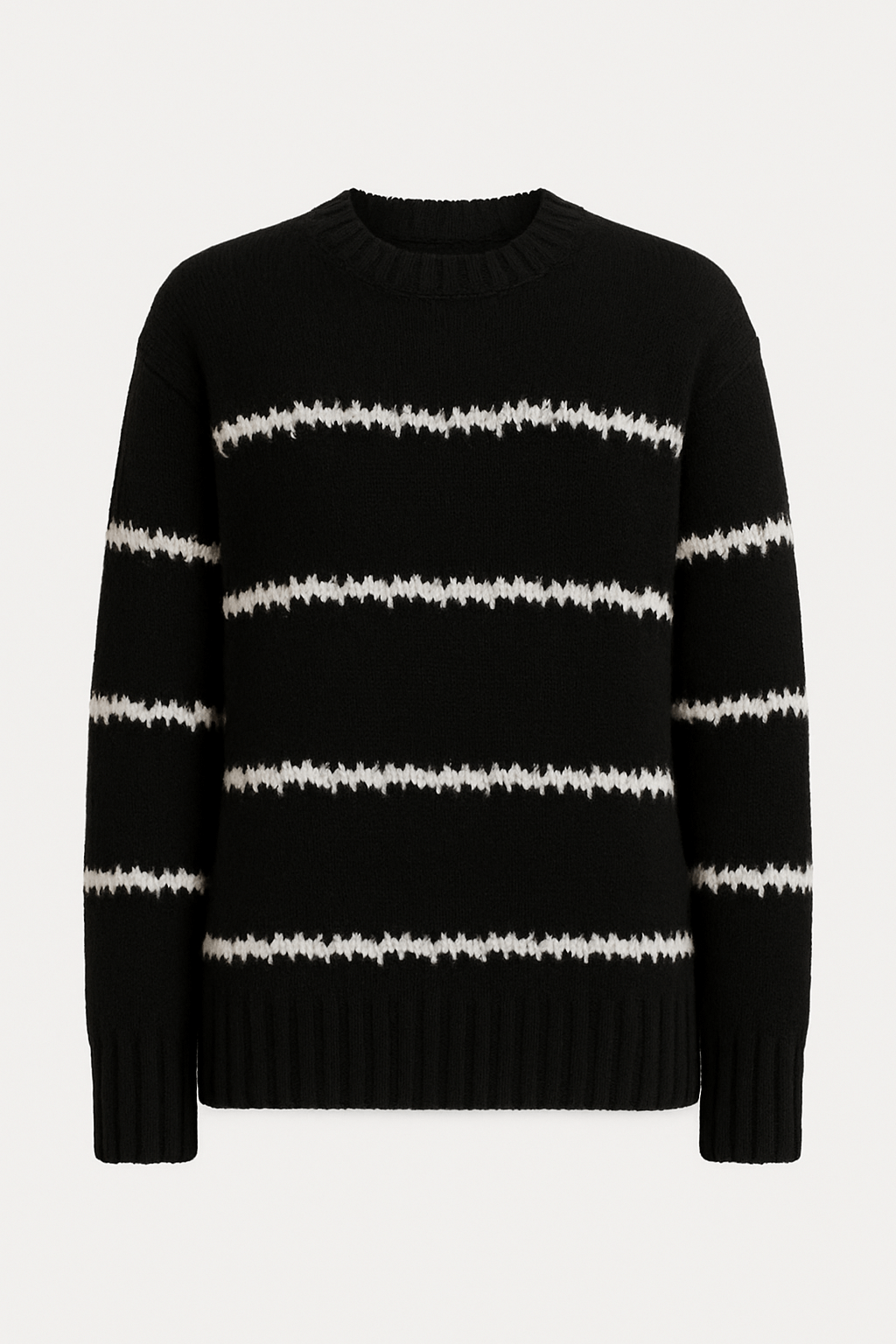 Gisella | Women's Striped Knit Sweater – Cozy & Stylish Round Neck Design