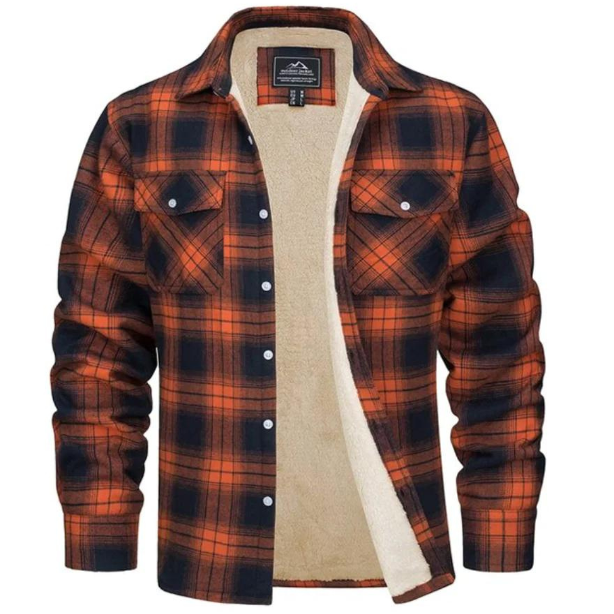 Stoneburry | Soft fleece plaid jacket