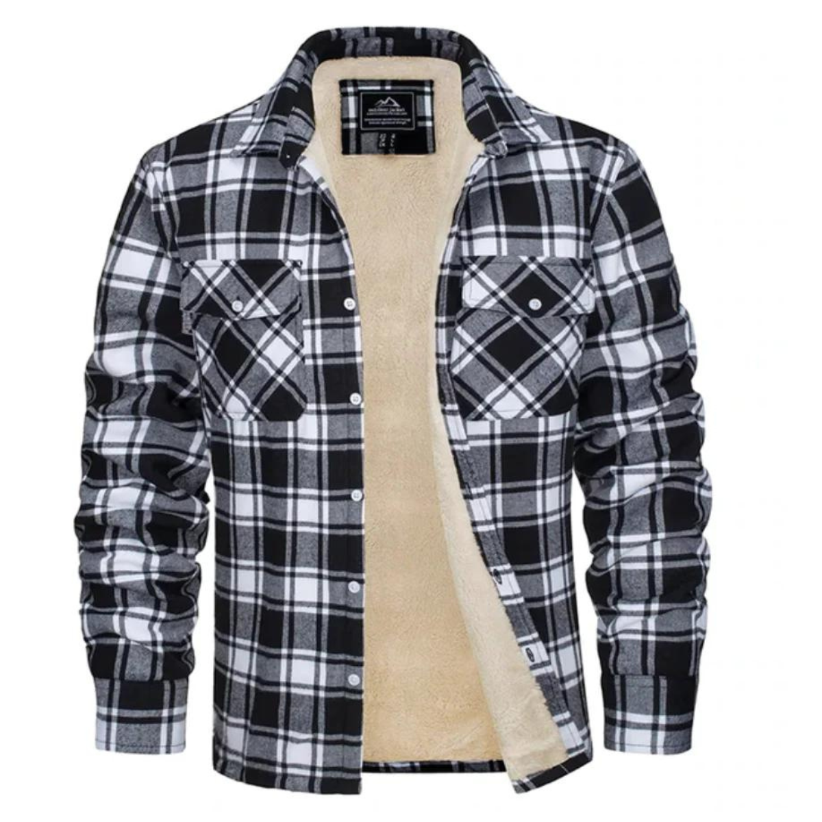 Stoneburry | Soft fleece plaid jacket