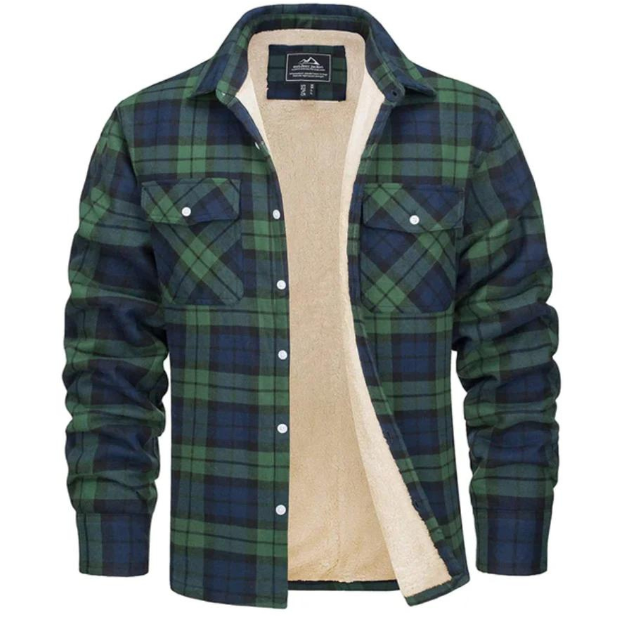 Stoneburry | Soft fleece plaid jacket