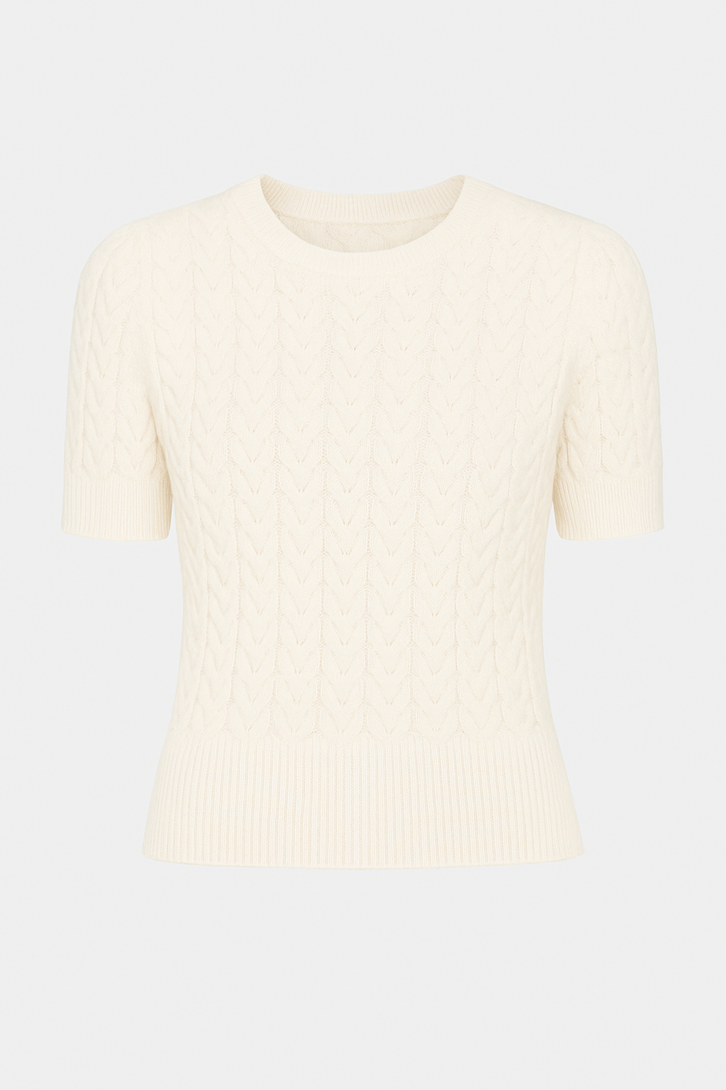 Selah | Casual Knitted Short Sleeve Top - Soft Breathable Polyester - Relaxed Fit