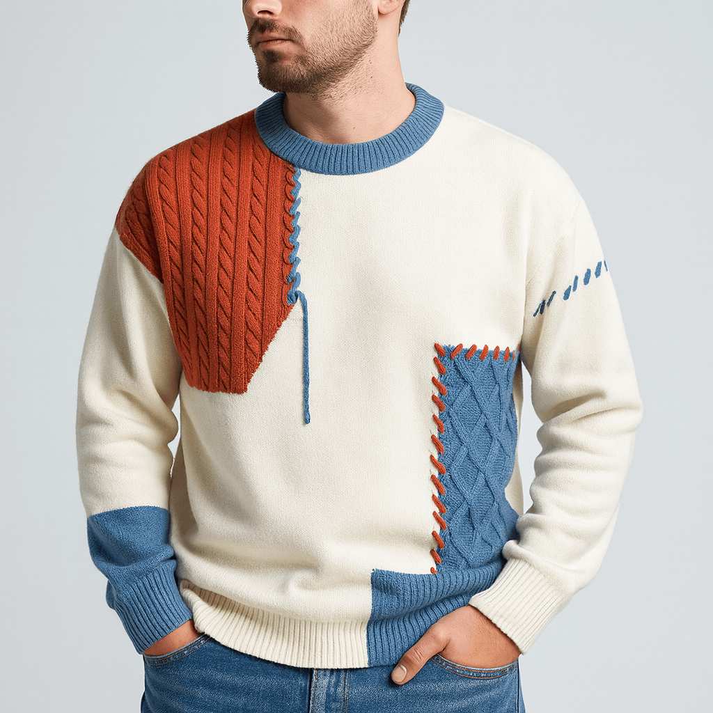 Stoneburry | Unique patchwork sweater