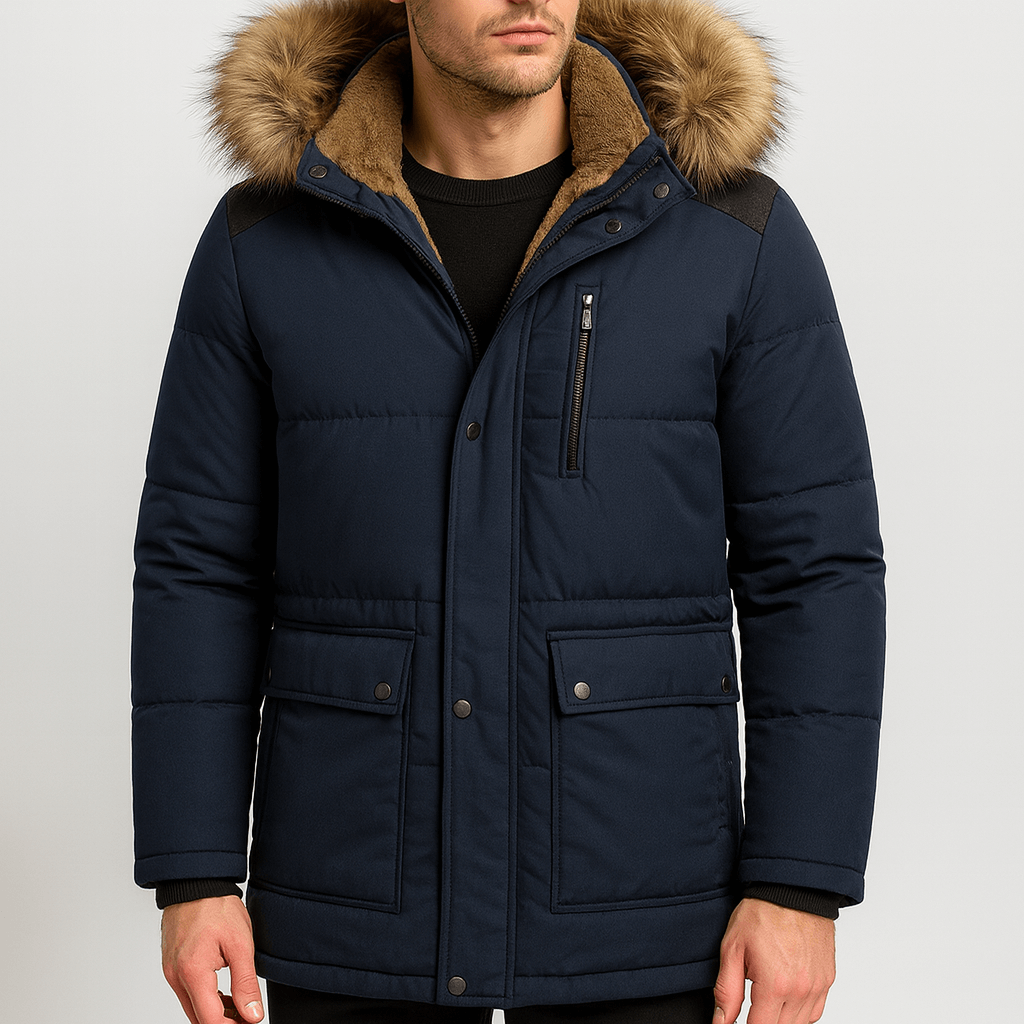 Stoneburry | Detachable hood winter parka