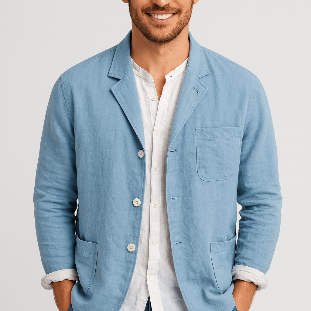 Stoneburry | Relaxed fit casual jacket with breathable fiber blend