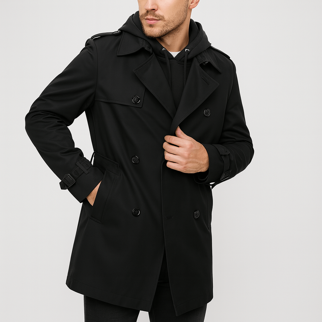 Stoneburry | Tailored fit double-breasted trench coat