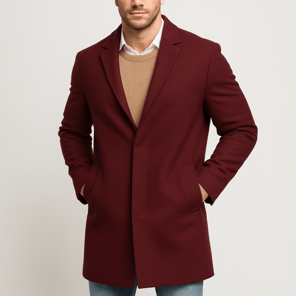 Stoneburry | Tailored trench coat with hidden buttons