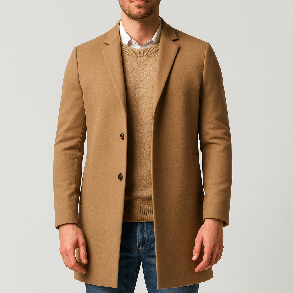 Stoneburry | Tailored trench coat with hidden buttons