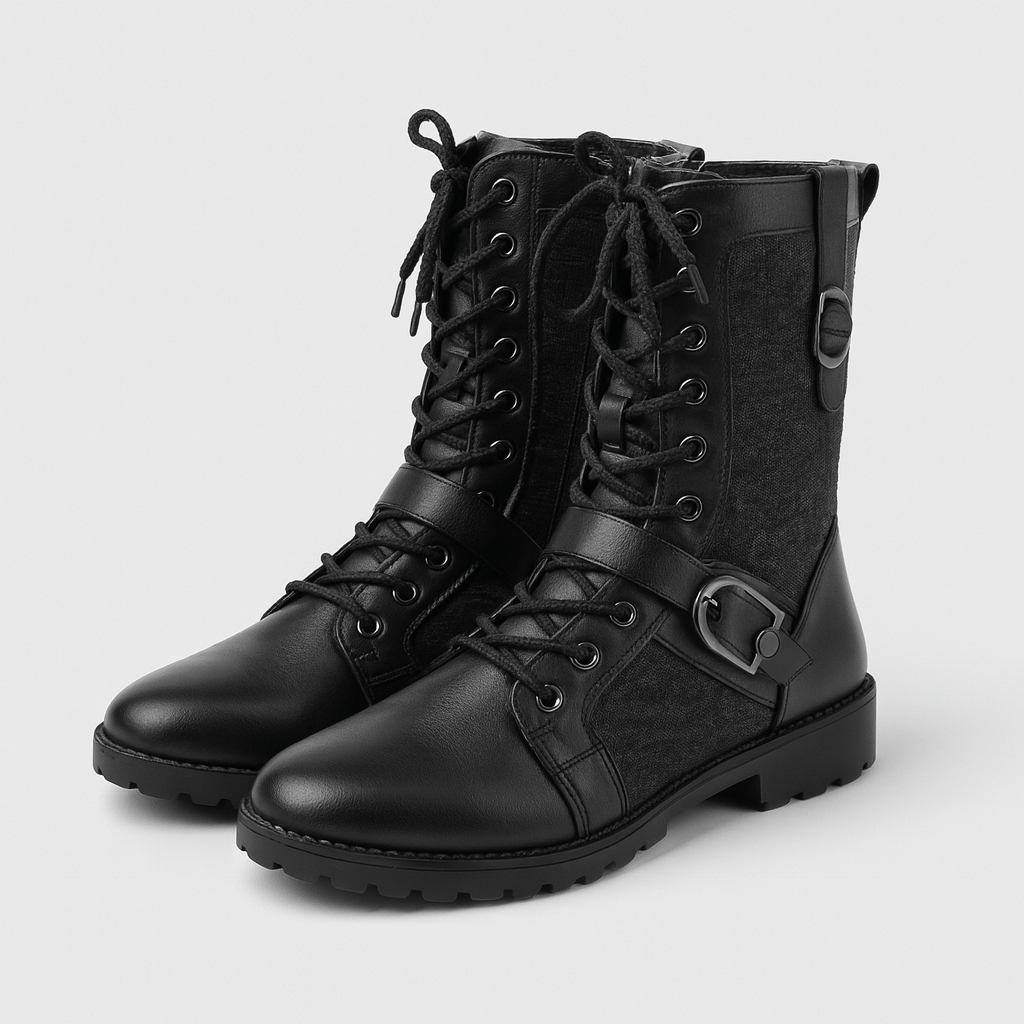 Stoneburry | Lace-up boots with buckle closure