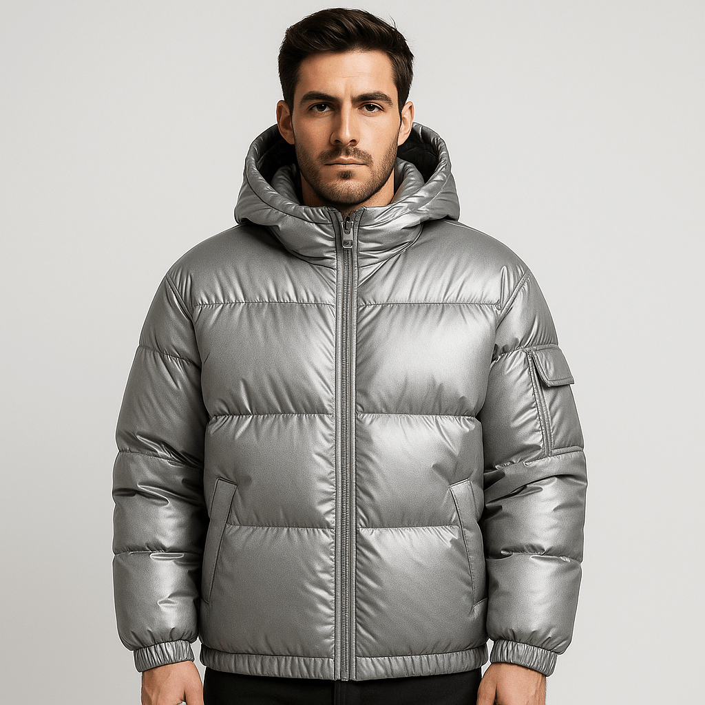 Stoneburry | Hooded oversized quilted puffer coat