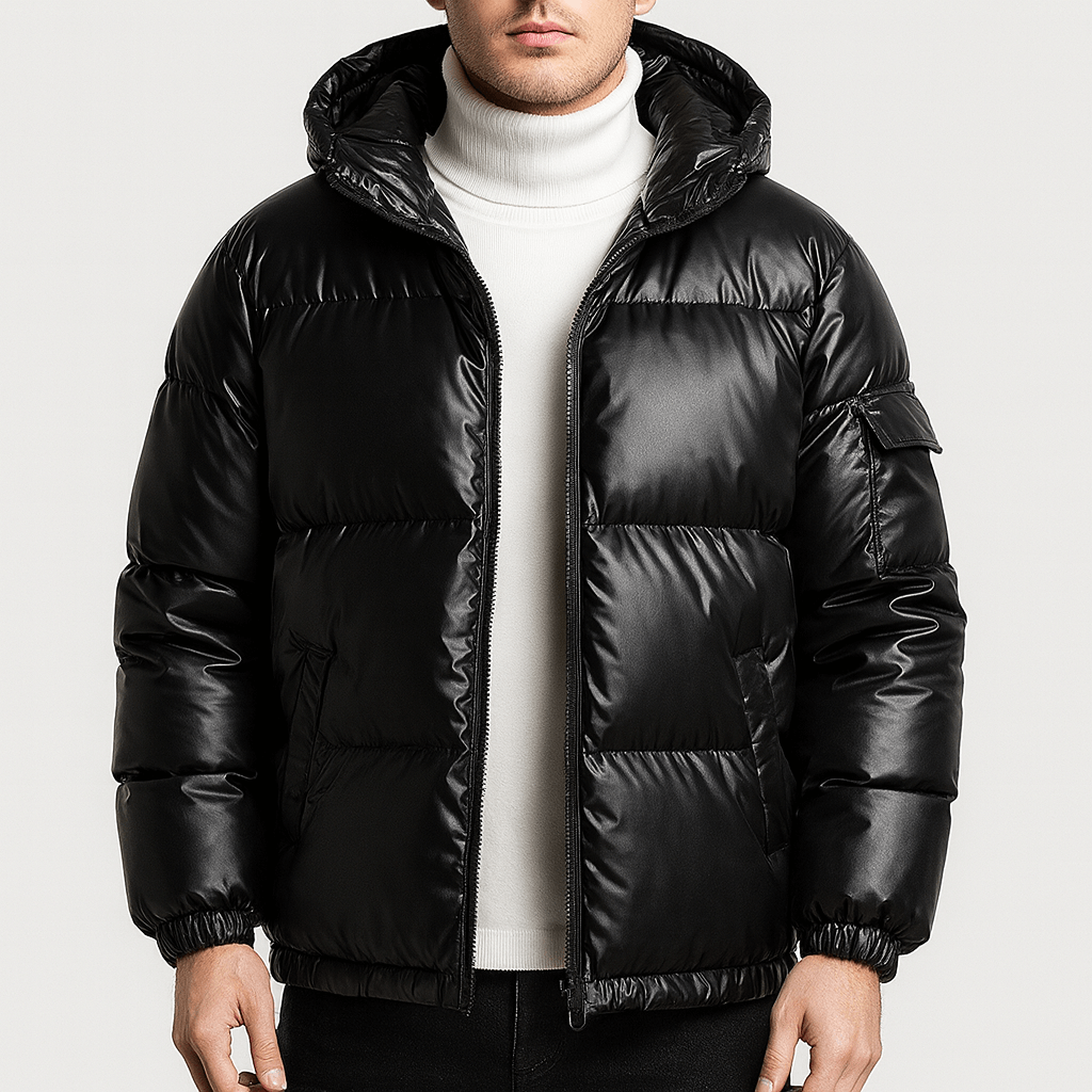 Stoneburry | Hooded oversized quilted puffer coat