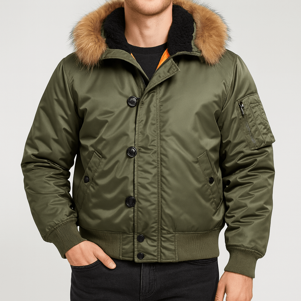Stoneburry | Rugged military bomber jacket