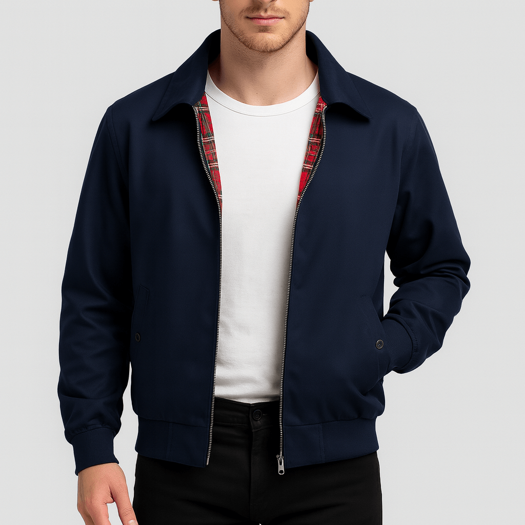 Stoneburry | Checked lining bomber jacket