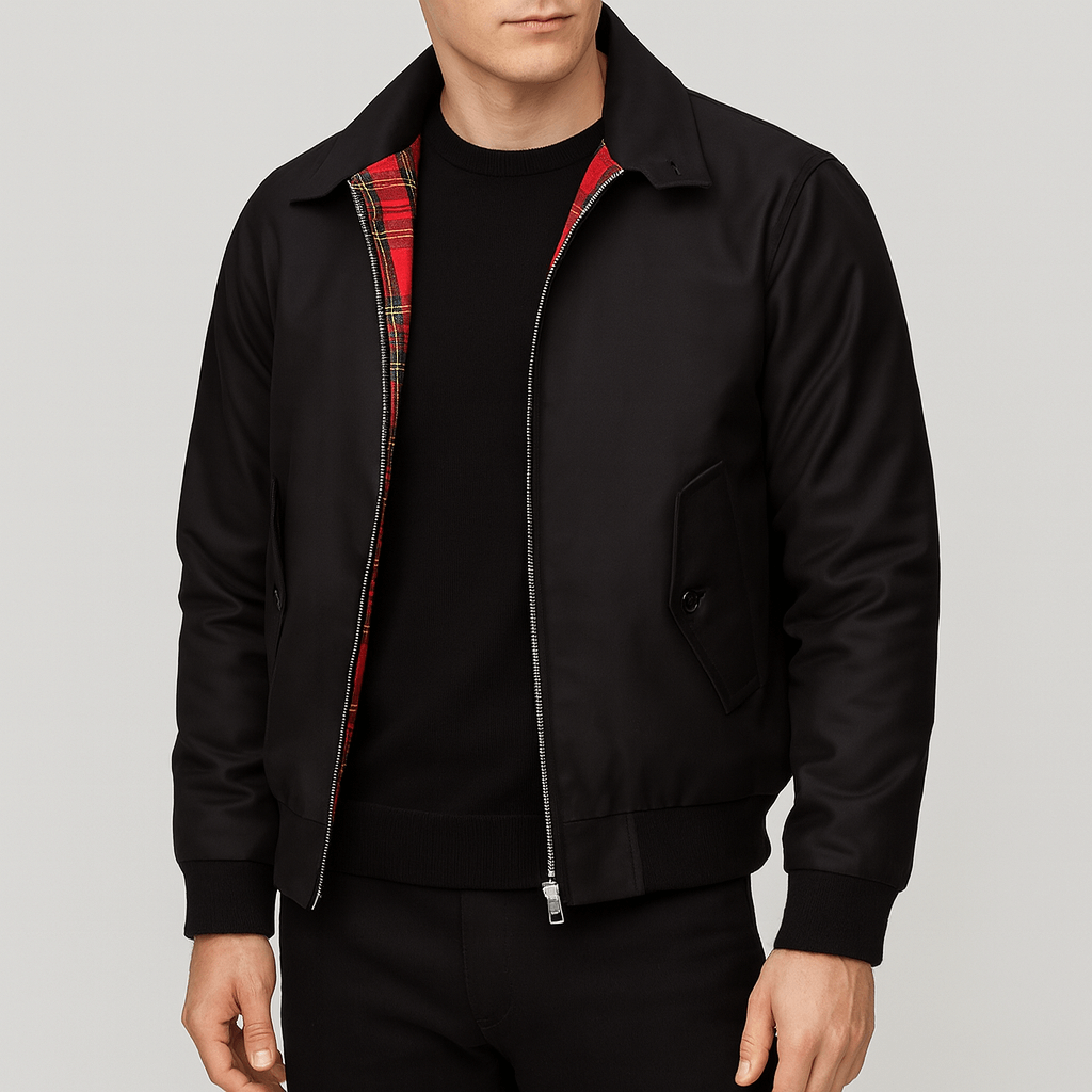 Stoneburry | Checked lining bomber jacket
