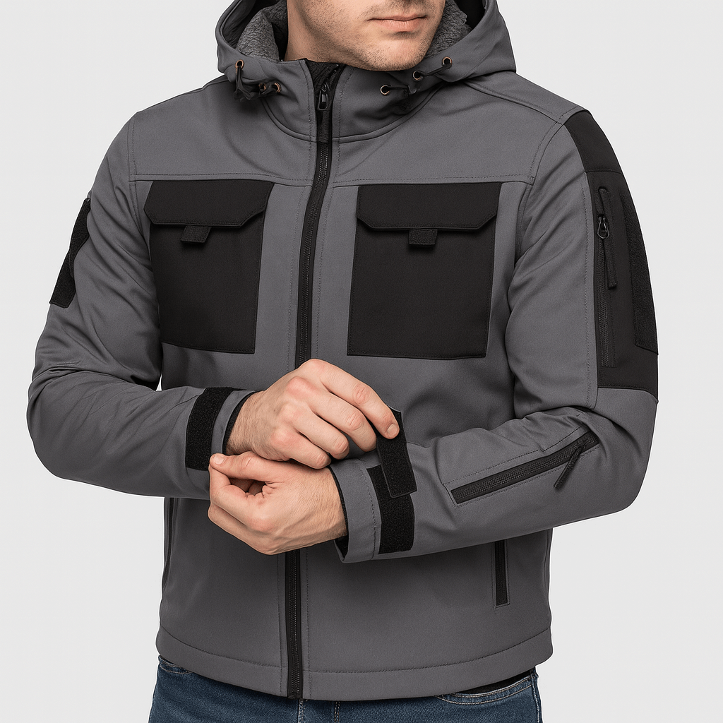 Stoneburry | Weather-resistant bomber jacket with adjustable hood