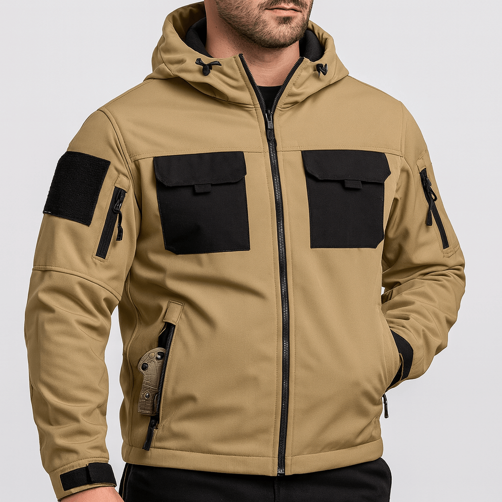 Stoneburry | Weather-resistant bomber jacket with adjustable hood