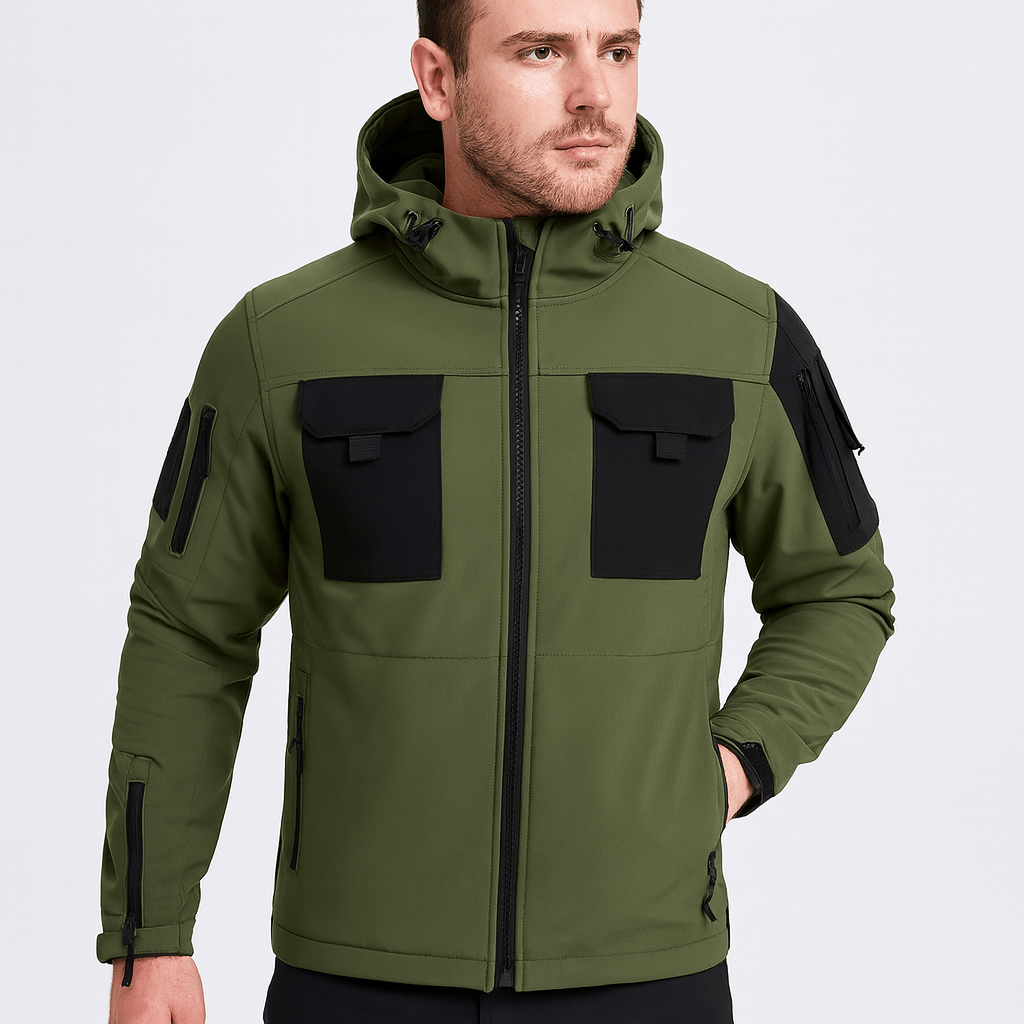 Stoneburry | Weather-resistant bomber jacket with adjustable hood