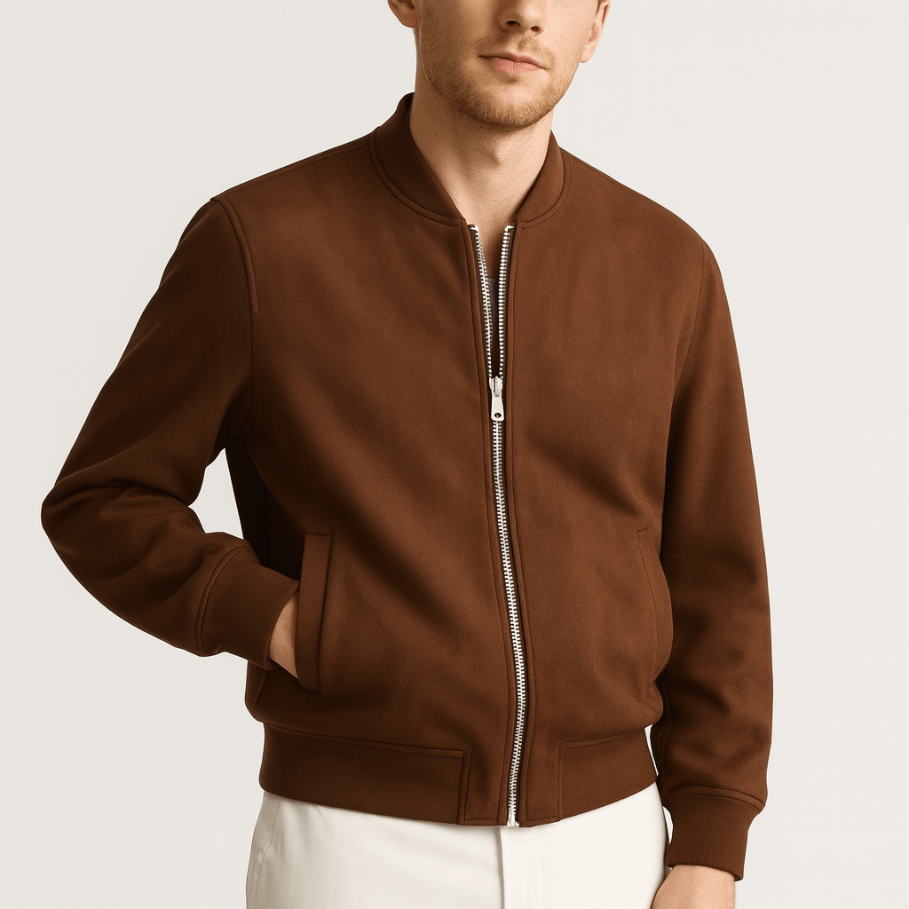 Stoneburry | Soft fiber blend bomber jacket