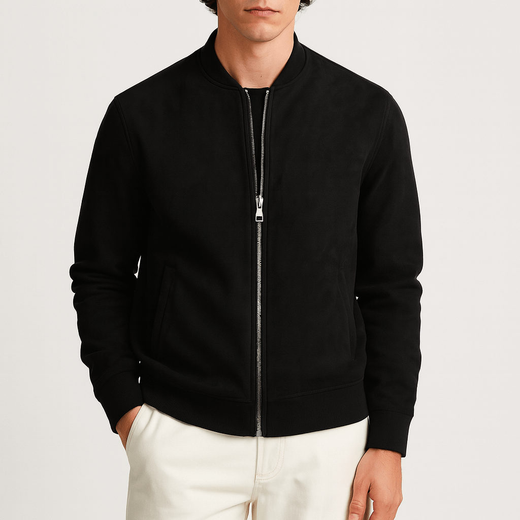 Stoneburry | Soft fiber blend bomber jacket