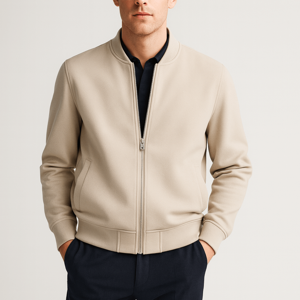 Stoneburry | Soft fiber blend bomber jacket