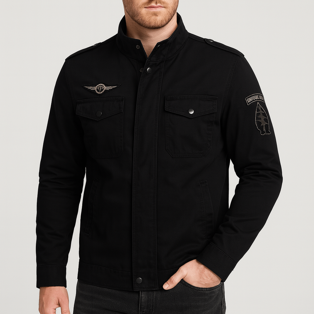 Stoneburry | Relaxed fit bomber jacket with classic collar