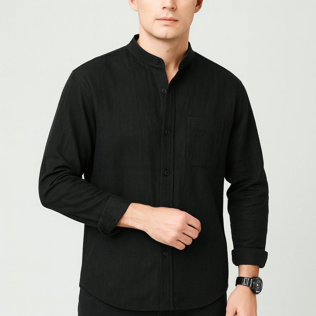 Stoneburry | Casual Linen Cotton Blend Shirt