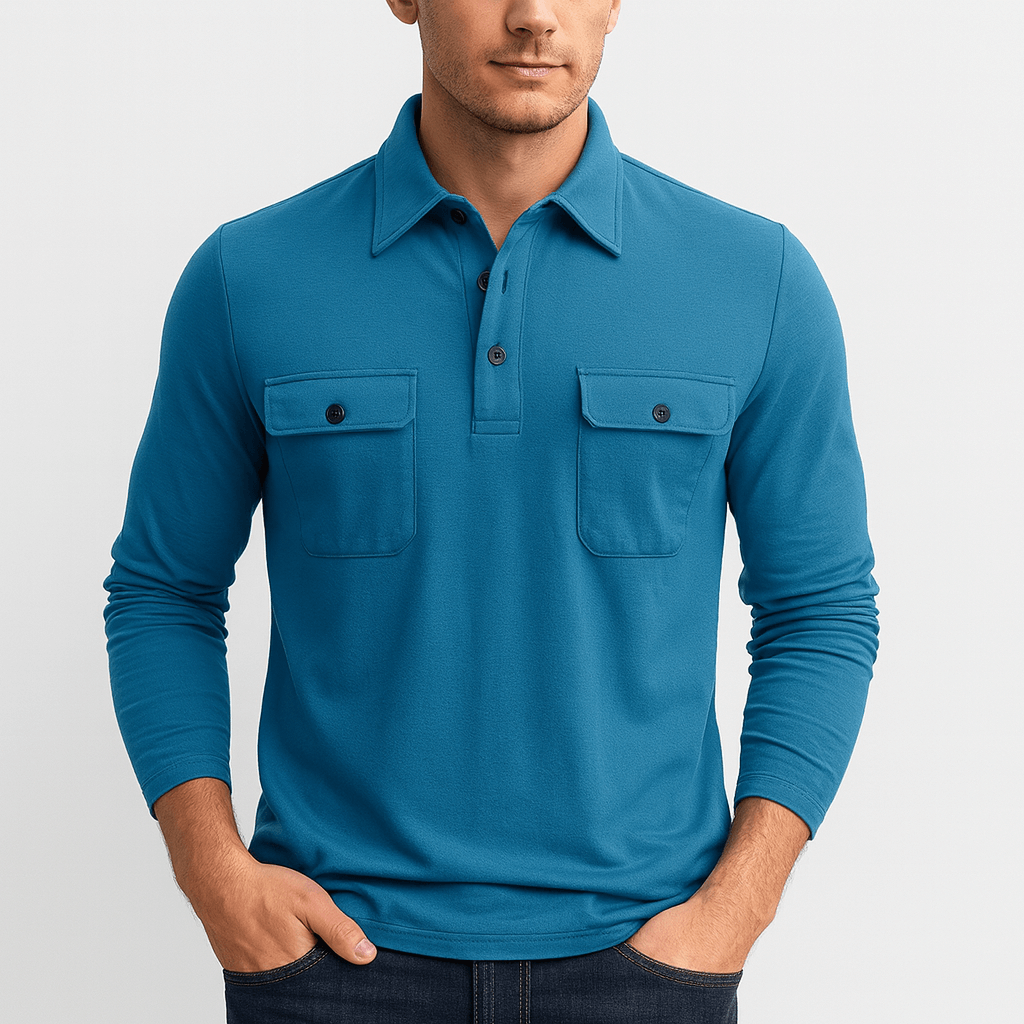 Stoneburry | Classic Fit Long Sleeve Polo