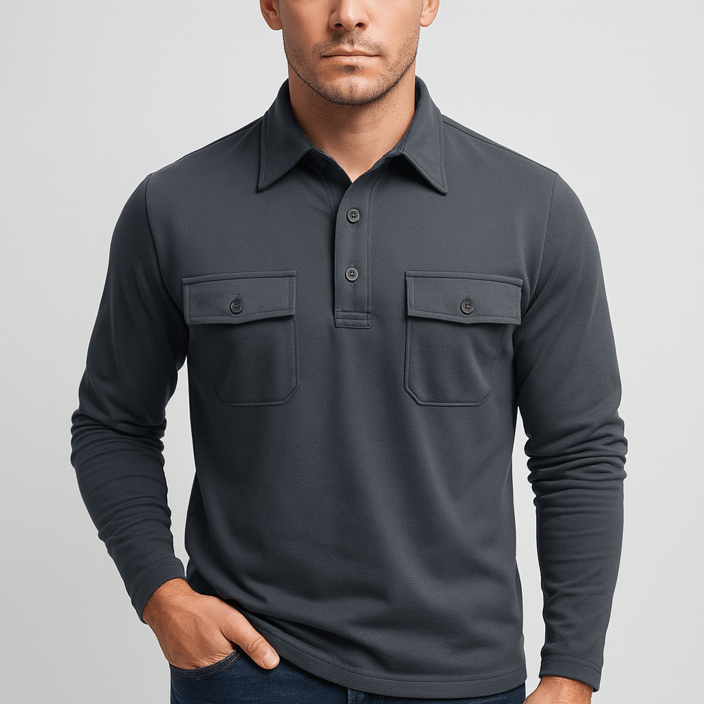 Stoneburry | Classic Fit Long Sleeve Polo