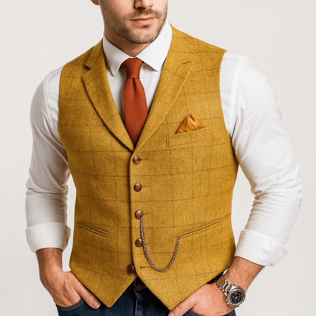 Stoneburry | Classic v-neck polyester vest
