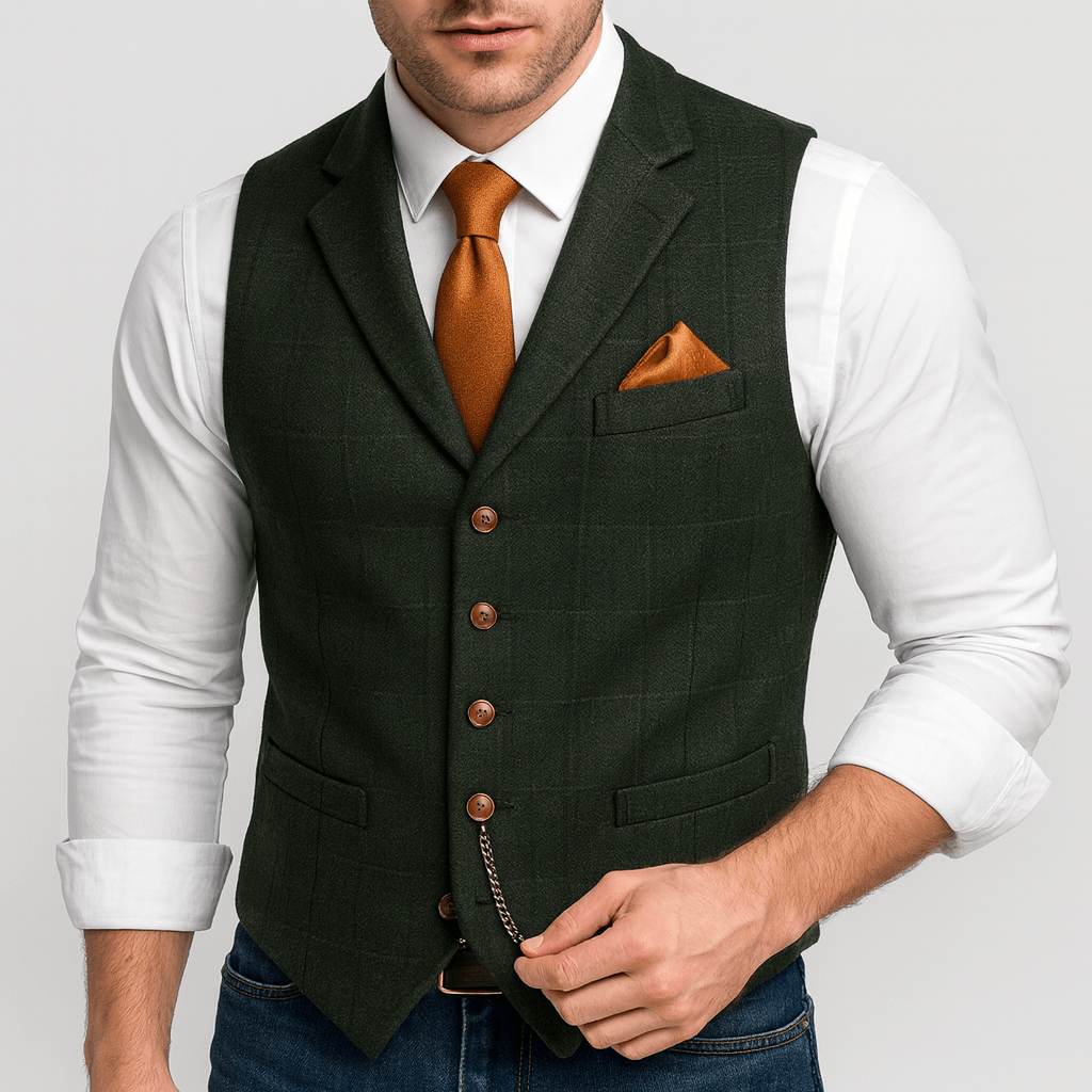 Stoneburry | Classic v-neck polyester vest