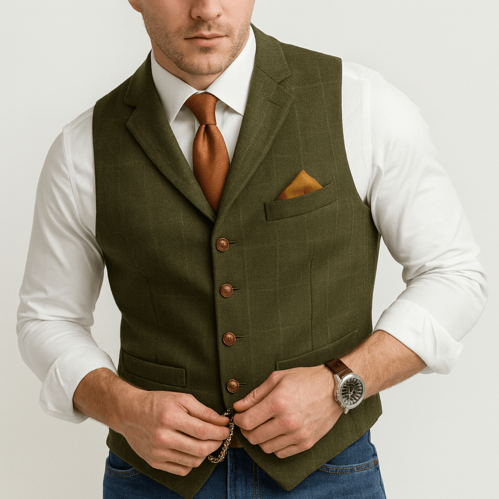Stoneburry | Classic v-neck polyester vest