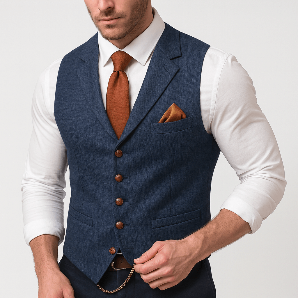 Stoneburry | Classic v-neck polyester vest