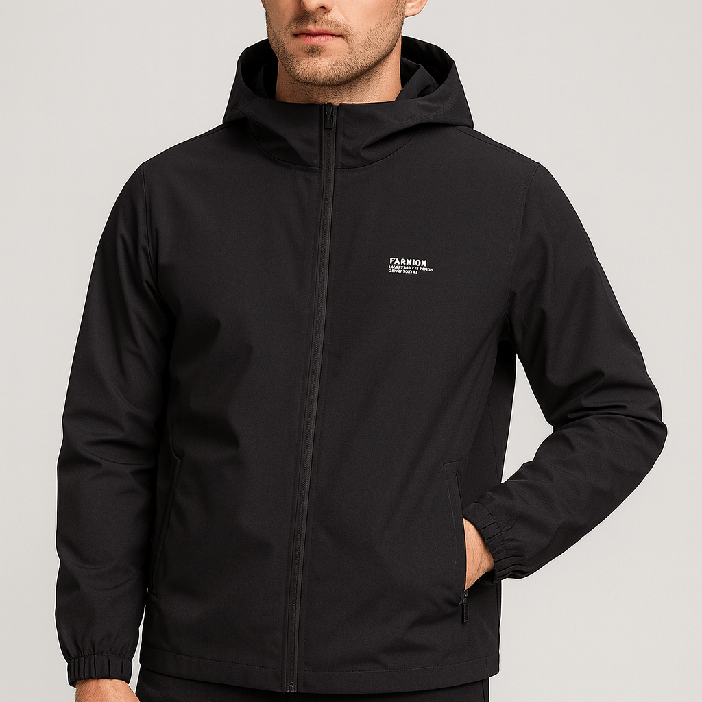 Stoneburry | Windproof sporty jacket with hood