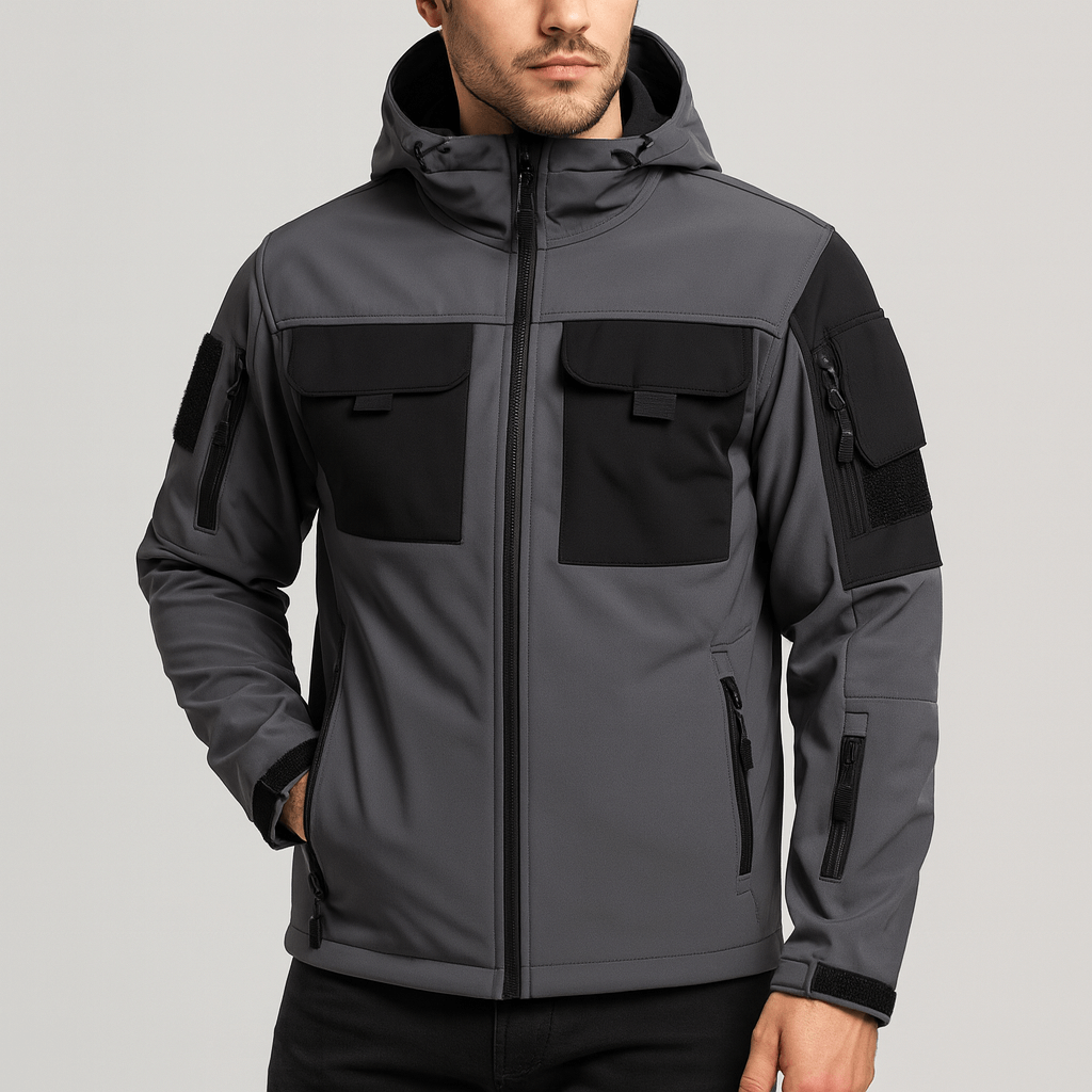 Stoneburry | Lightweight softshell jacket with adjustable hood