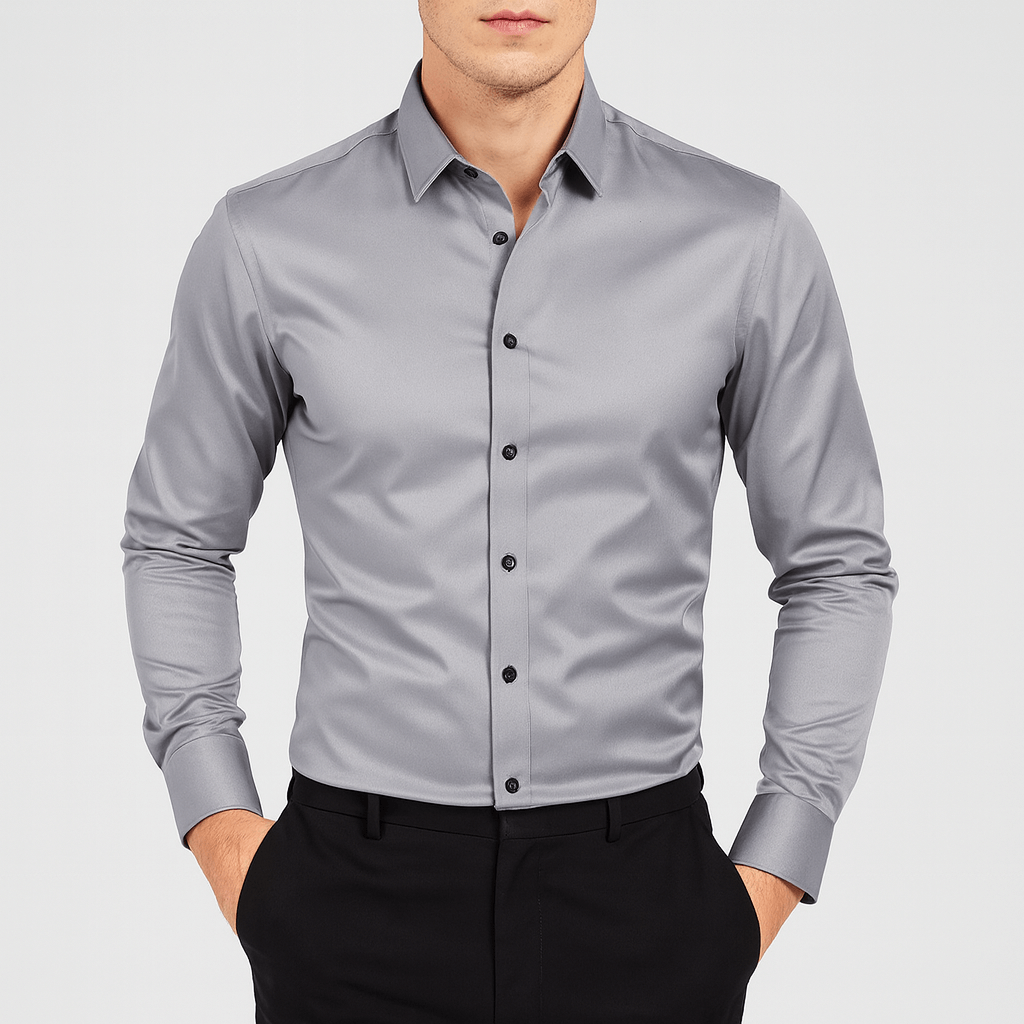Stoneburry | Breathable stretch long sleeve shirt