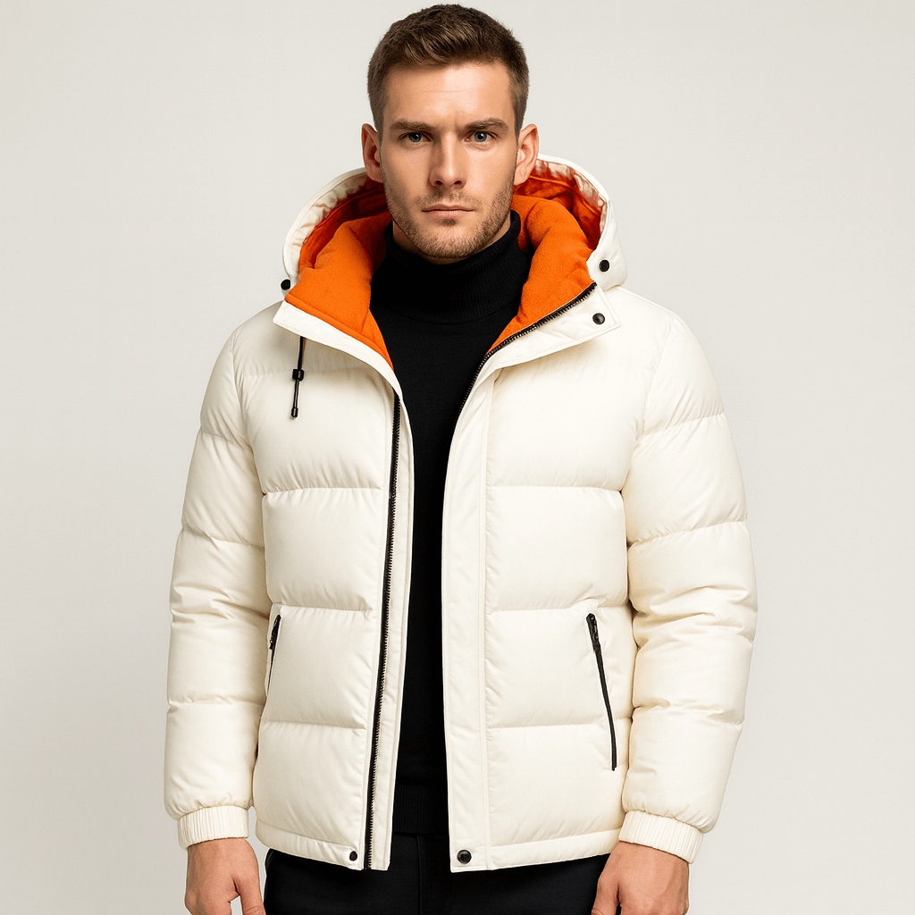 Stoneburry | Classic down jacket with removable hood