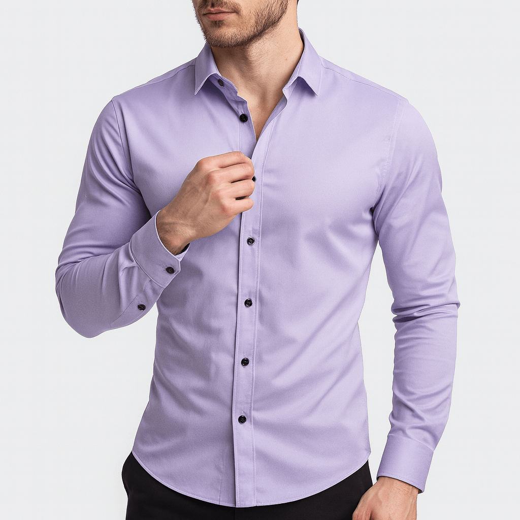 Stoneburry | Breathable stretch long sleeve shirt
