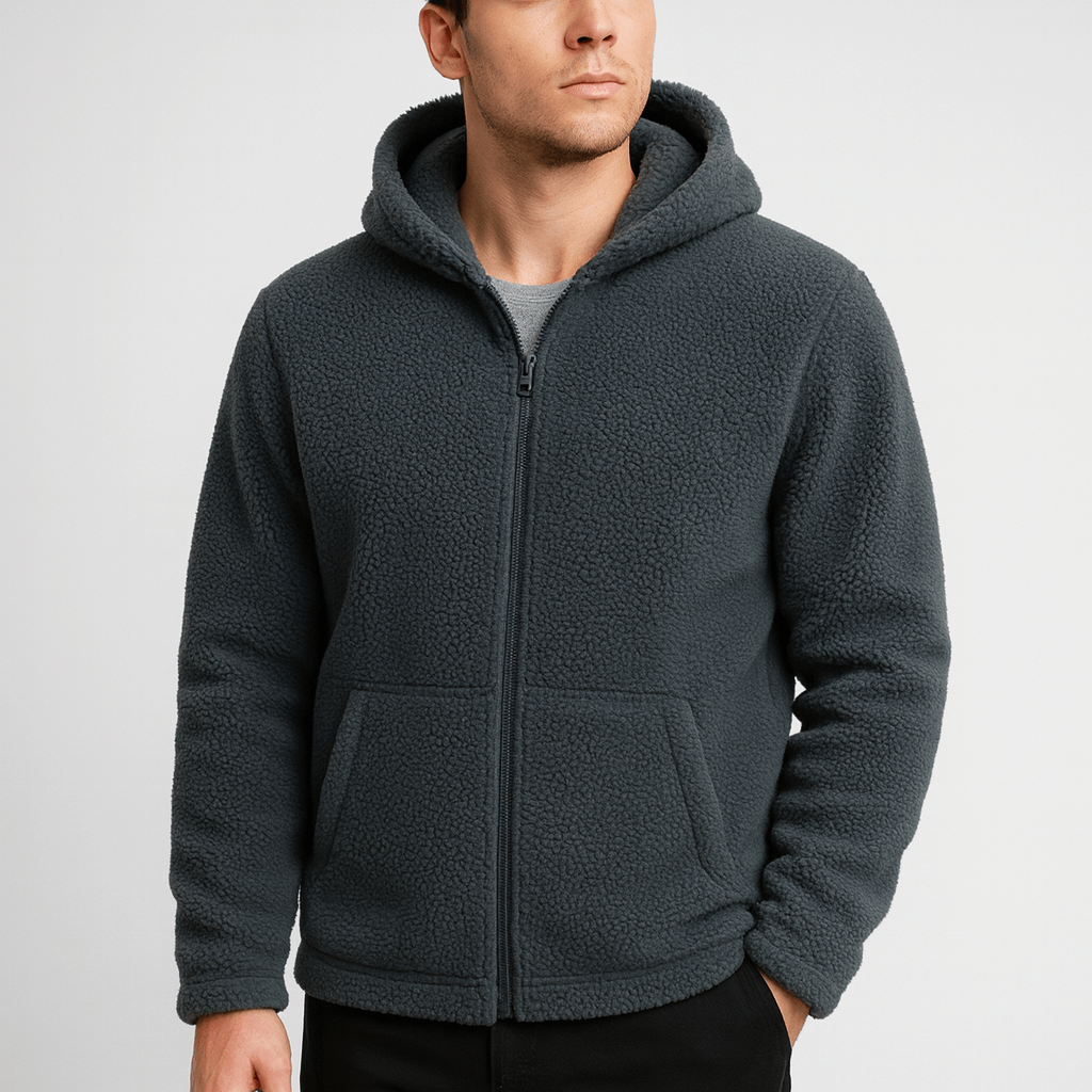 Stoneburry | Soft fabric hooded jacket