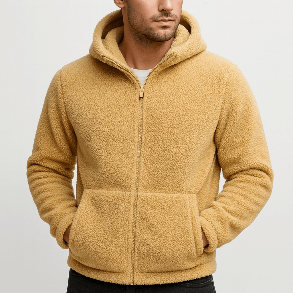 Stoneburry | Soft fabric hooded jacket
