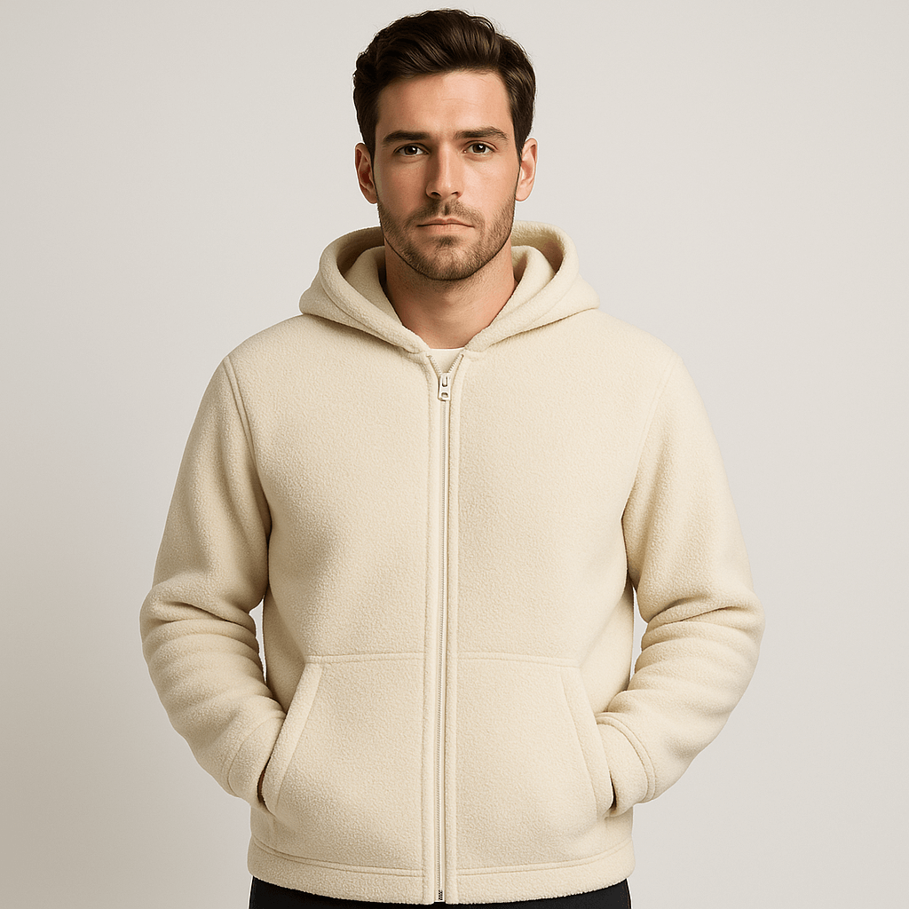 Stoneburry | Soft fabric hooded jacket