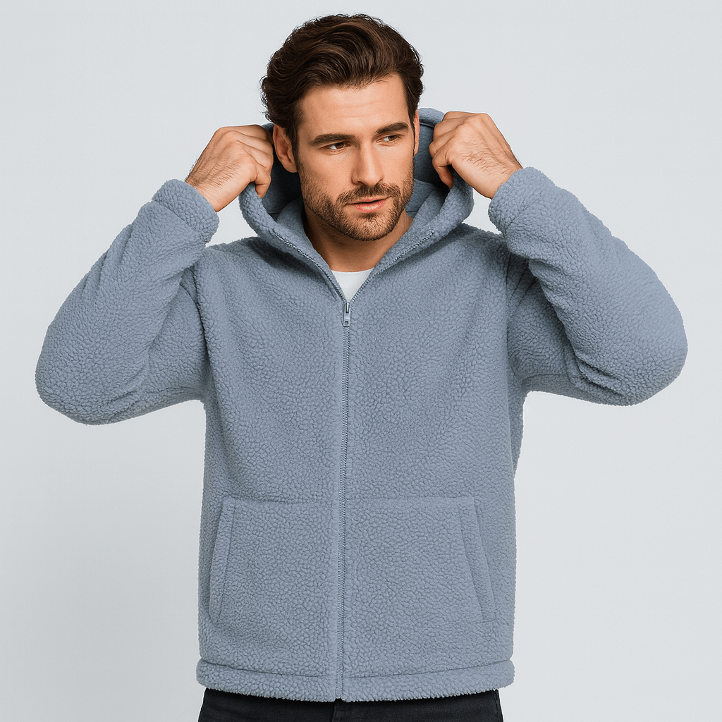 Stoneburry | Soft fabric hooded jacket