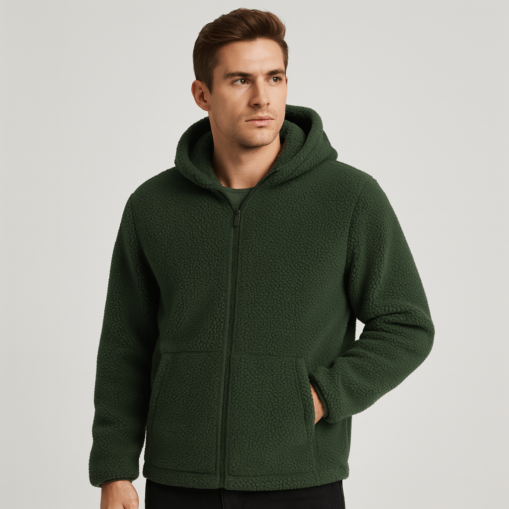 Stoneburry | Soft fabric hooded jacket
