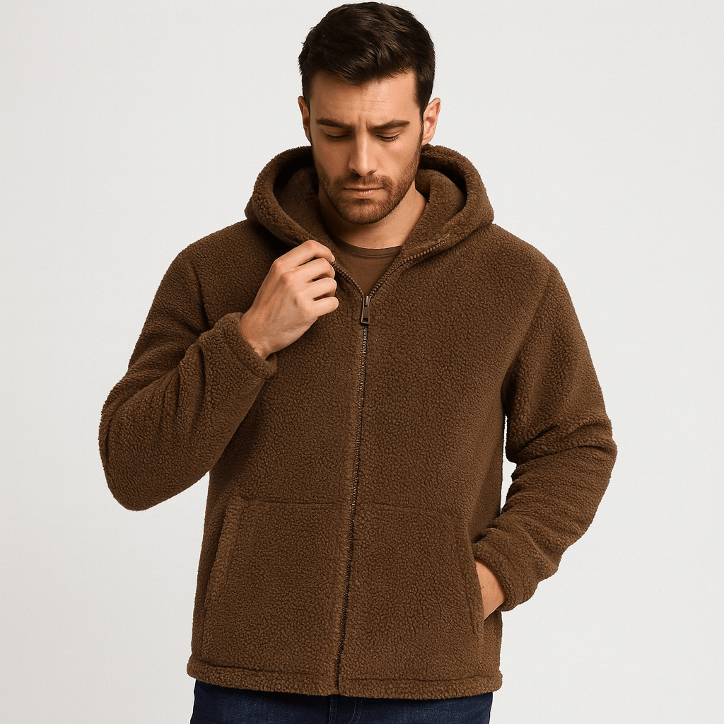 Stoneburry | Soft fabric hooded jacket