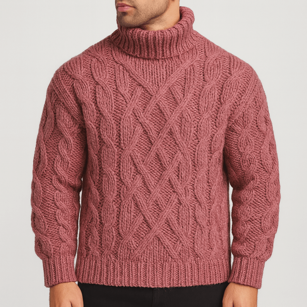 Stoneburry | Chunky cable-knit turtleneck sweater