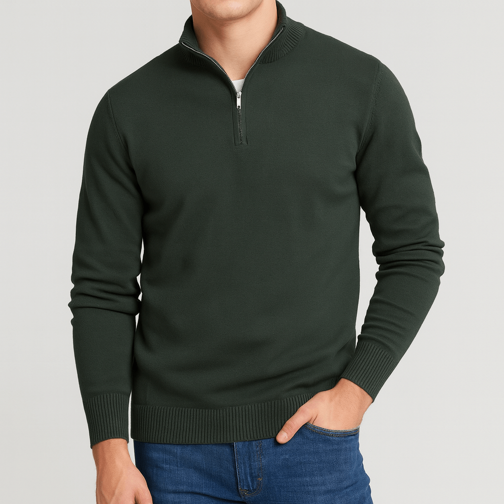 Stoneburry | Ribbed quarter-zip sweater