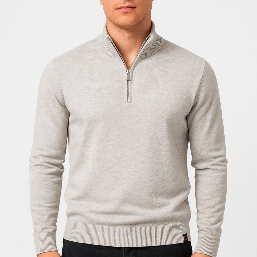 Stoneburry | Ribbed quarter-zip sweater