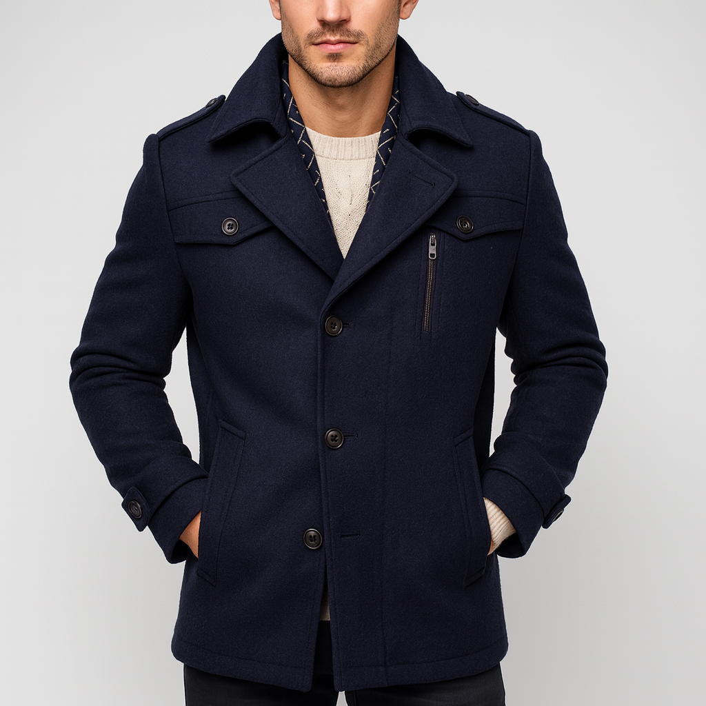 Stoneburry | Tailored Wool Blend Coat